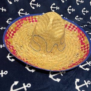 Costume sombrero with chin strap
